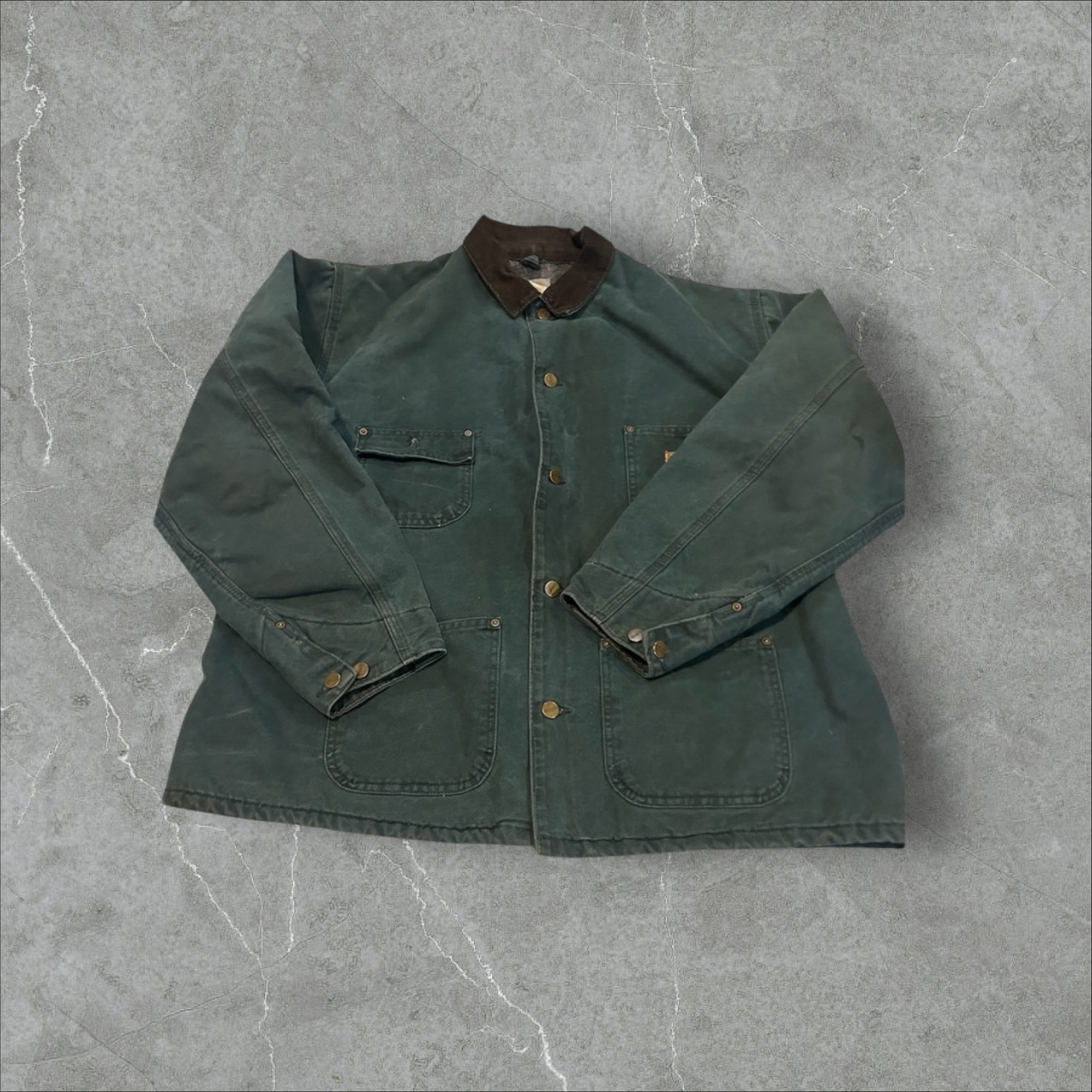 Carhartt Green Blanket Lined Chore Jacket (XXL)