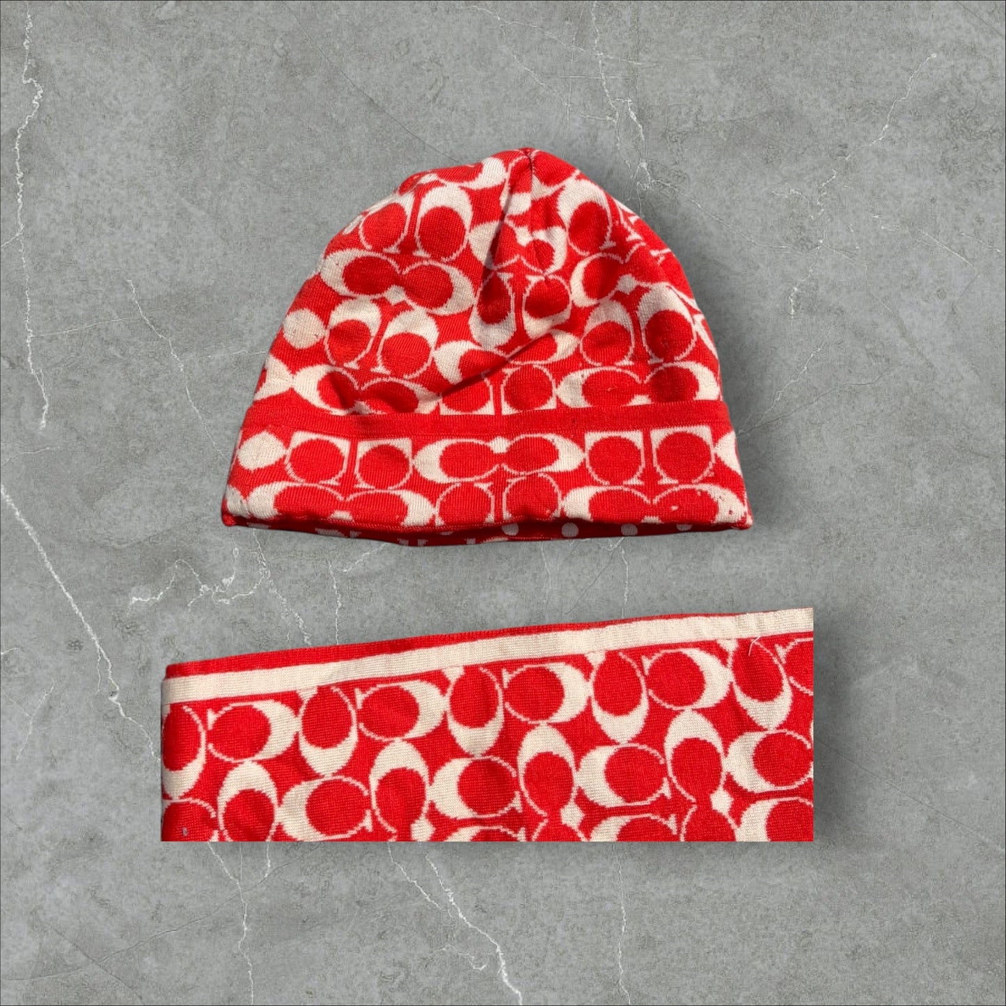 Vintage Coach Hat & Scarf