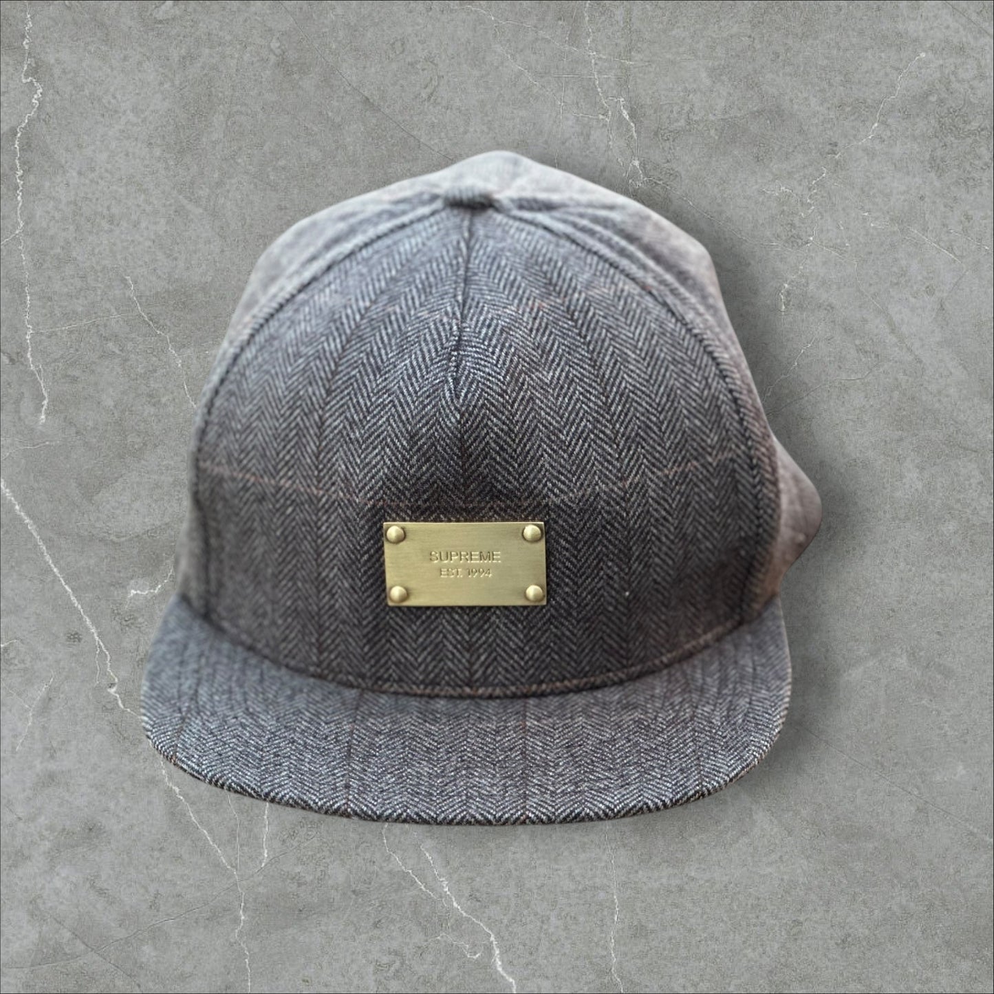 Supreme Leather Strapback Hat