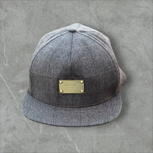 Supreme Leather Strapback Hat