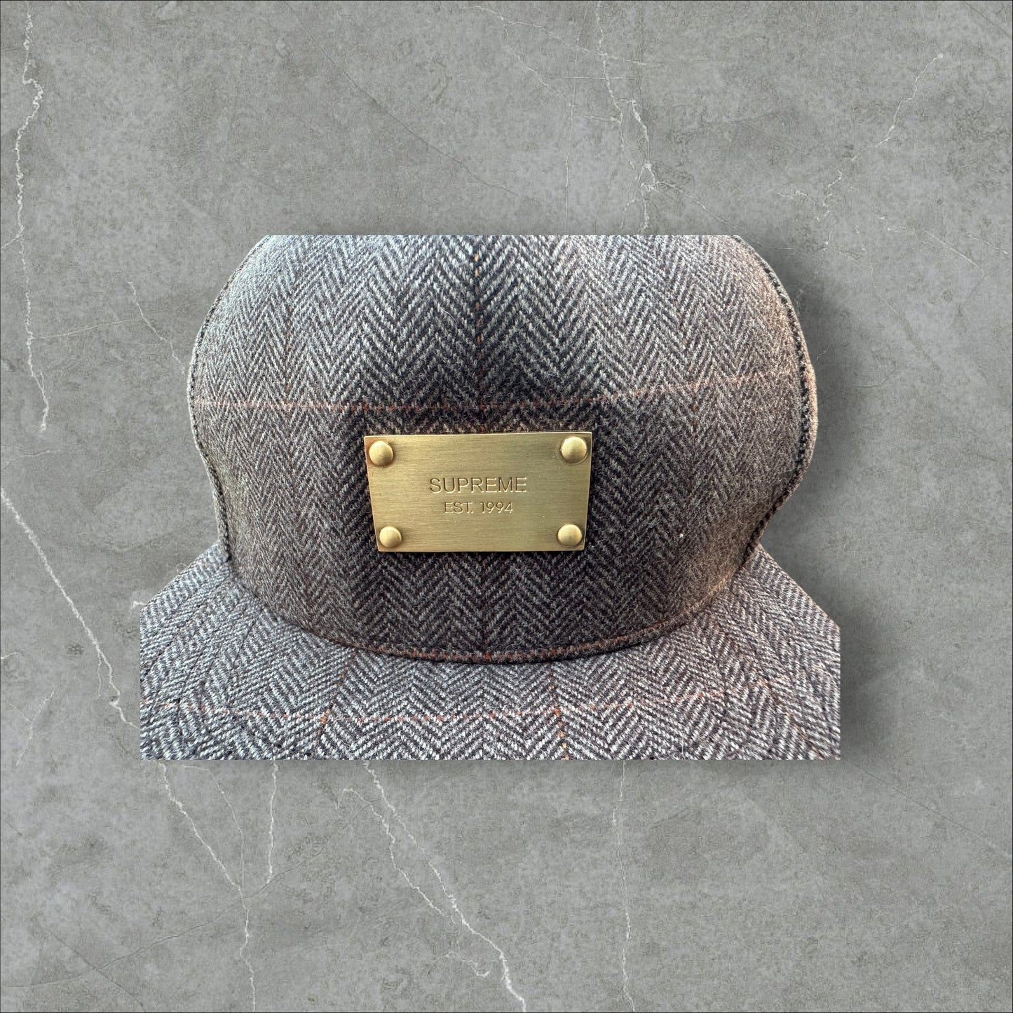 Supreme Leather Strapback Hat