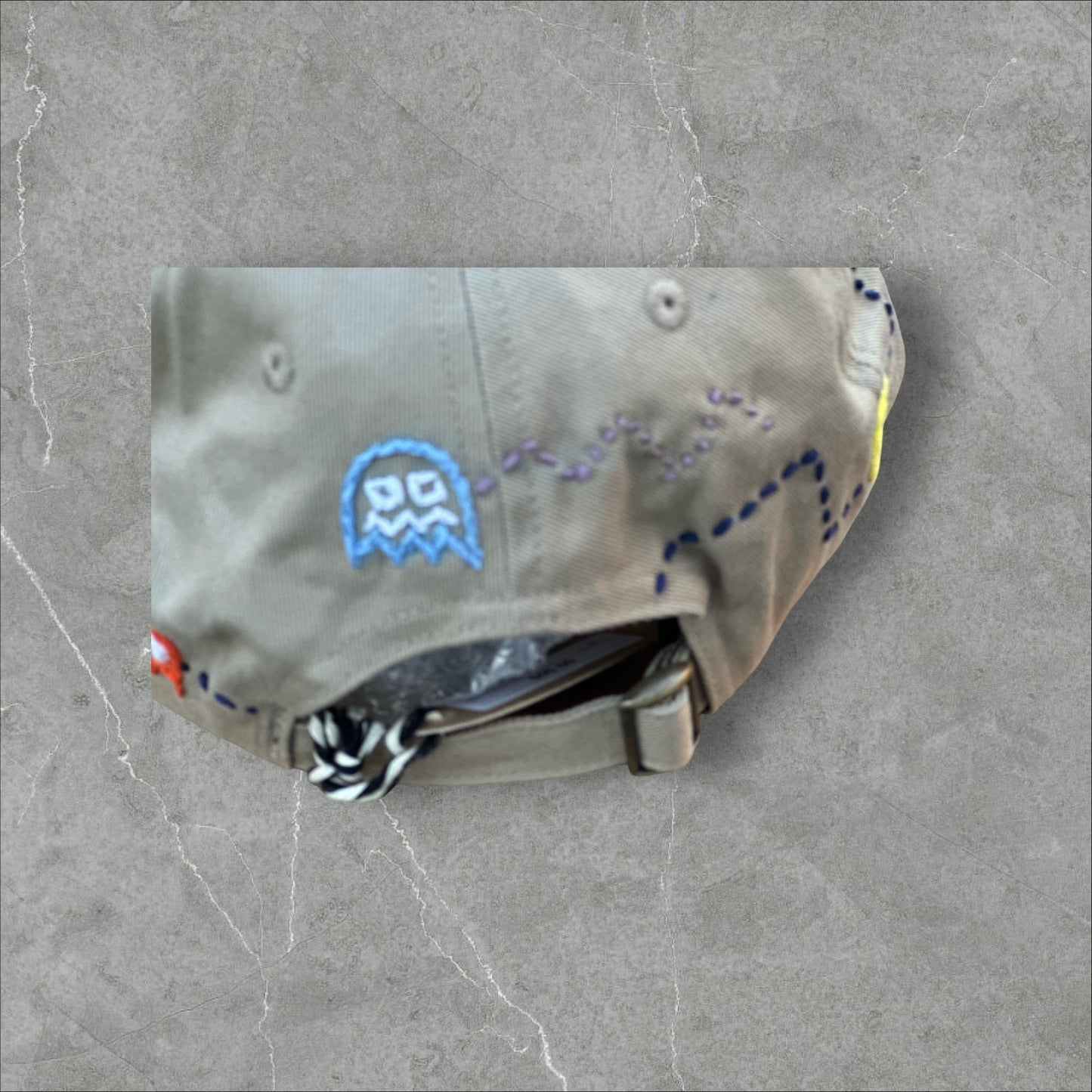 Embroidered Pac-Man Strap back