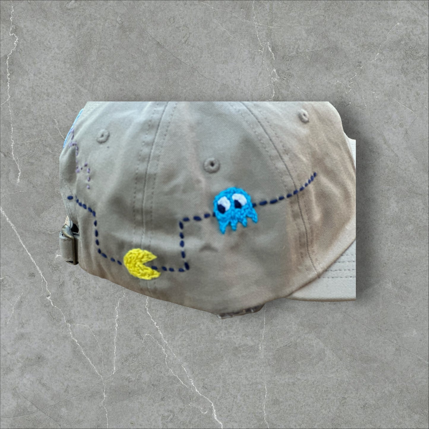 Embroidered Pac-Man Strap back
