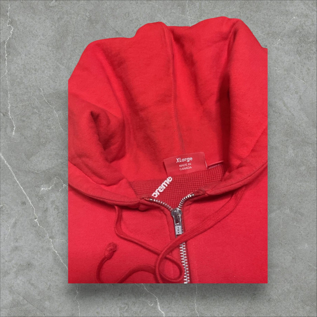 Supreme Thermal Logo Zip up Hoodie (XL)