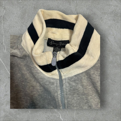 Sean John Velour Zip Up Track Jacket (XL)