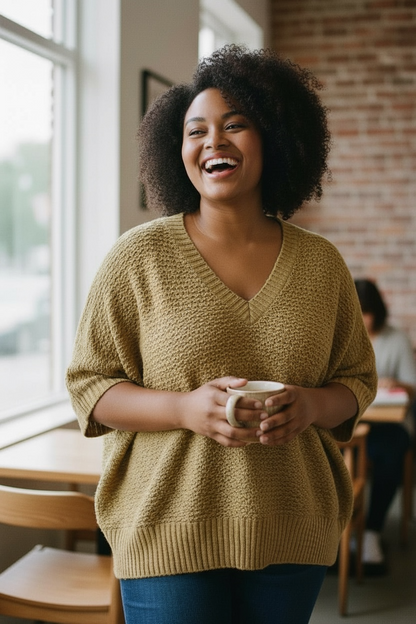 Mustard Butterfly Sweater (L)