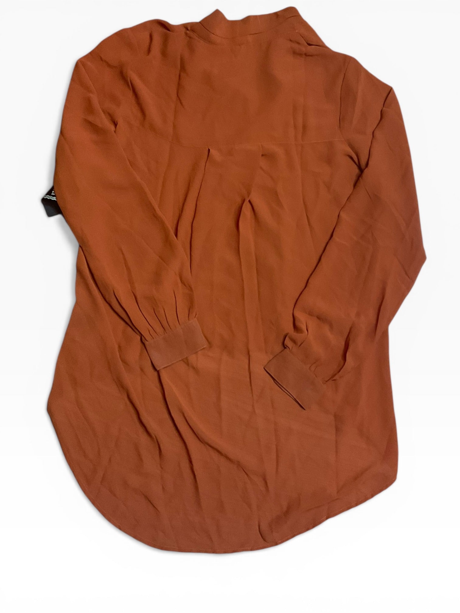 Love Stitch Rust Hi-Lo Blouse (Medium)