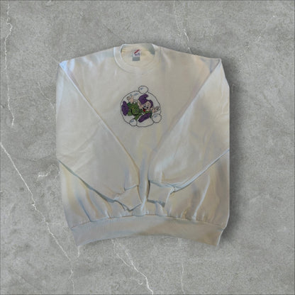 Embroidered Doopey Seven Dwarfs Crew Neck Pullover (XL)