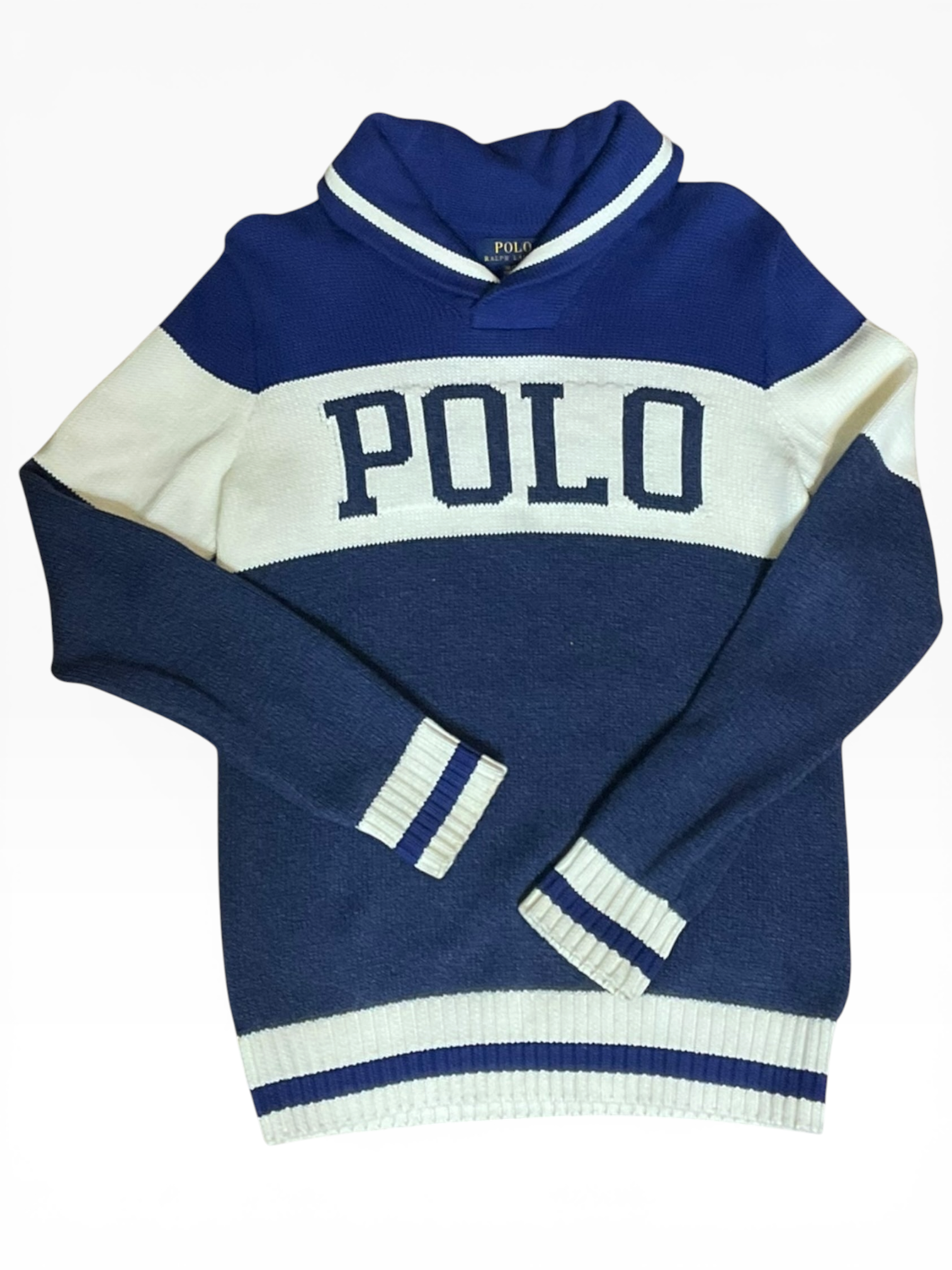Ralph Lauren Color Block Kids Sweater (XL)