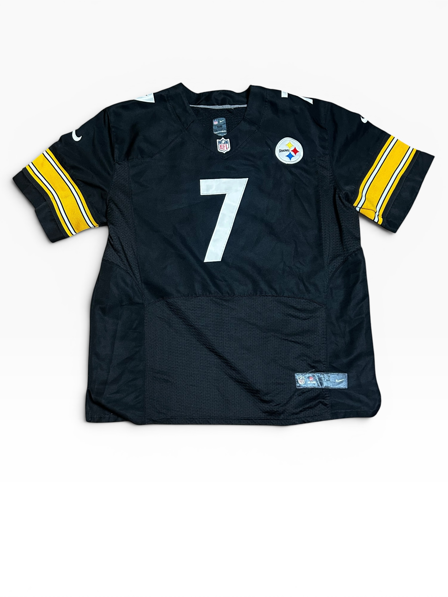 Nike Pittsburgh Steelers Ben Roethlisberger Throwback Jersey (56)