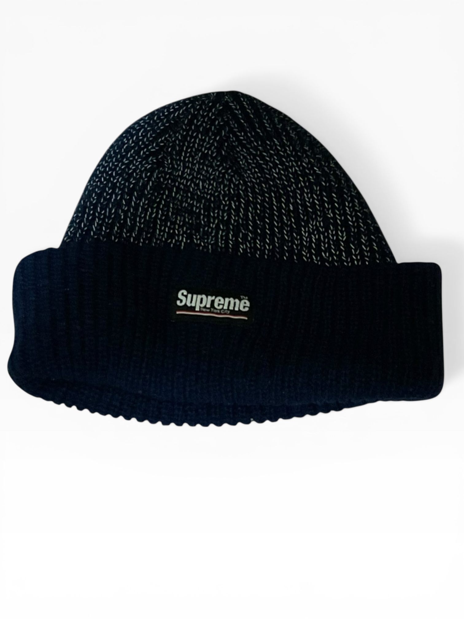 Supreme 3M Reflective Beanie Black