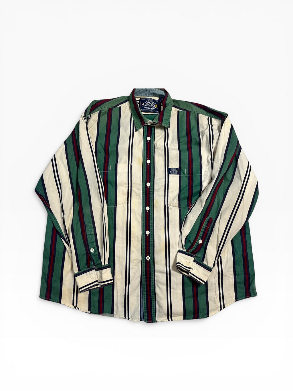 Gant ‘Rough Weather’ Striped Long Sleeve Button Down (XL)