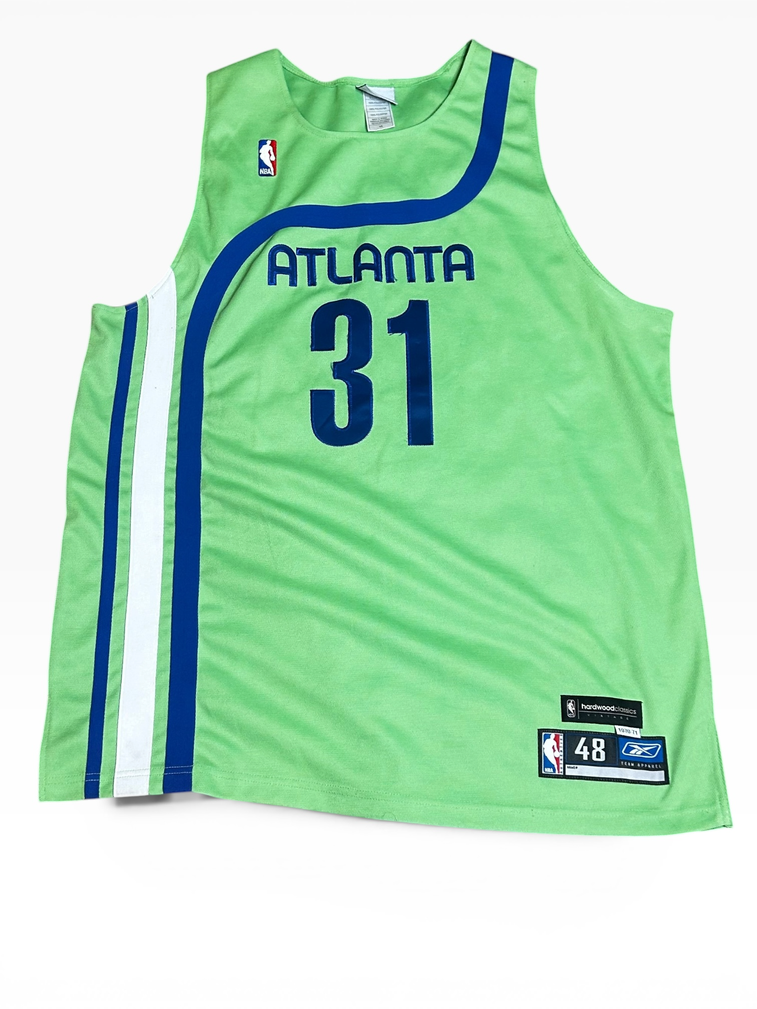 Jason Terry NBA Reebok Authentic Vintage ProCut Sewn Jersey Hawks Mavericks Jersey (48)