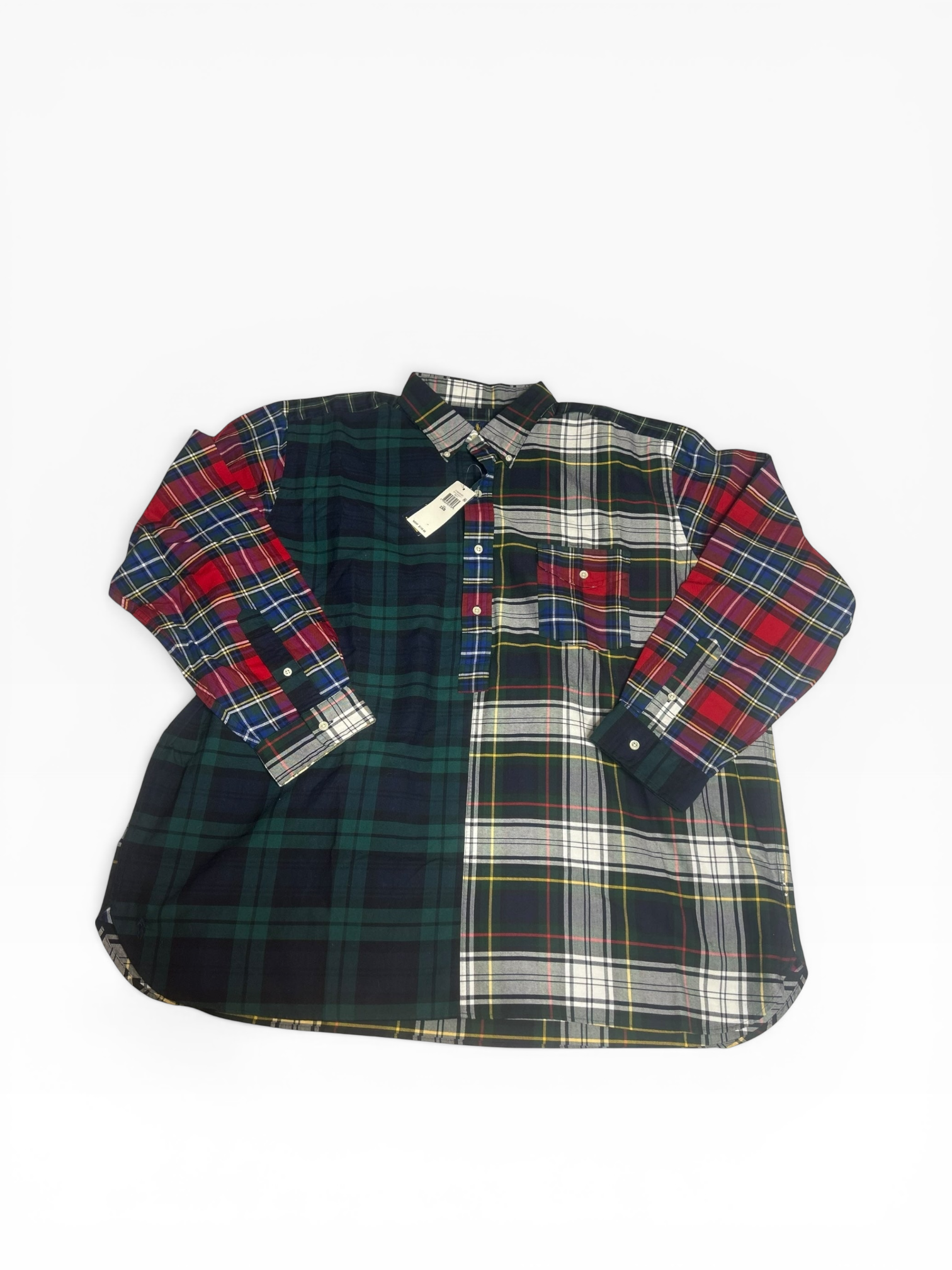 Polo Ralph Lauren Plaid Classic Fit Quarter Button(2XB)