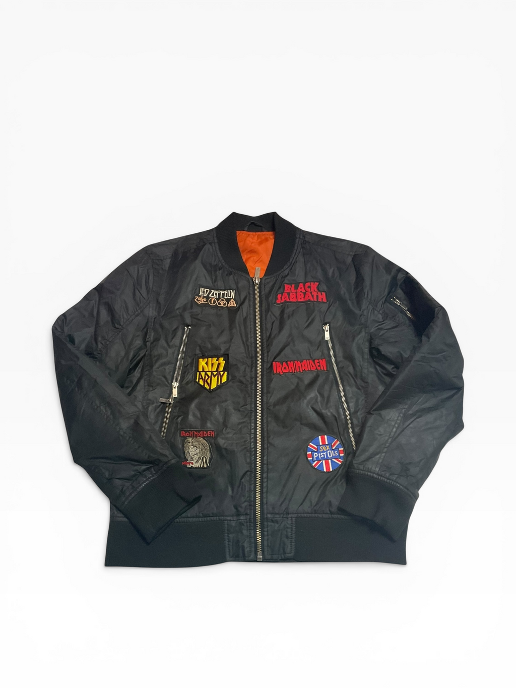 Patchwork Bomber Jacket (No size)