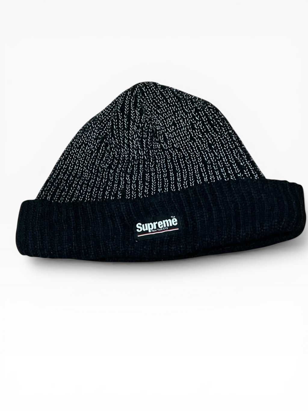Supreme 3M Reflective Beanie Black
