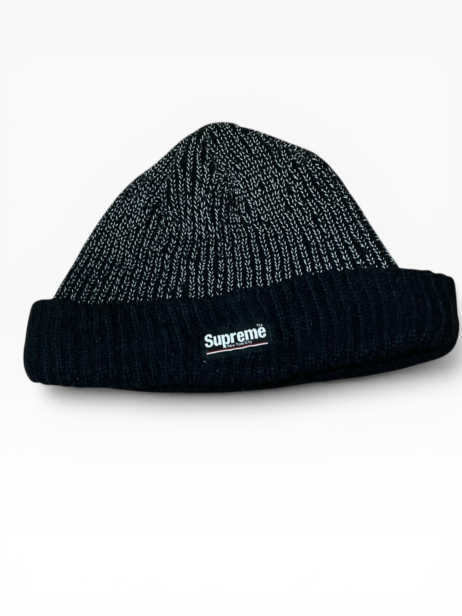 Supreme 3M Reflective Beanie Black