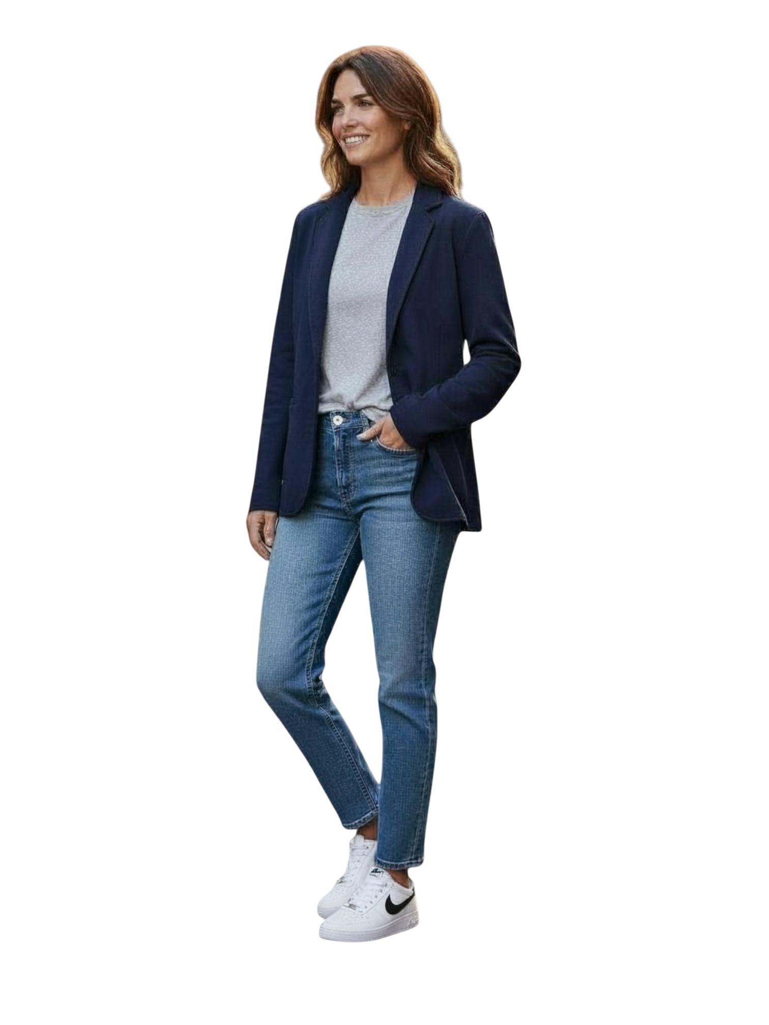Champion Navy Cotton Blazer(women’s M)
