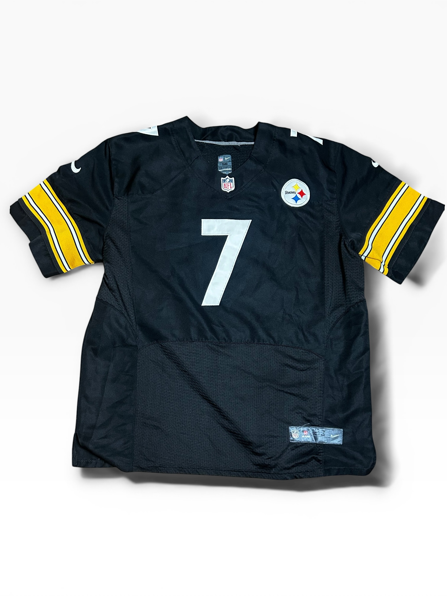 Nike Pittsburgh Steelers Ben Roethlisberger Throwback Jersey (56)