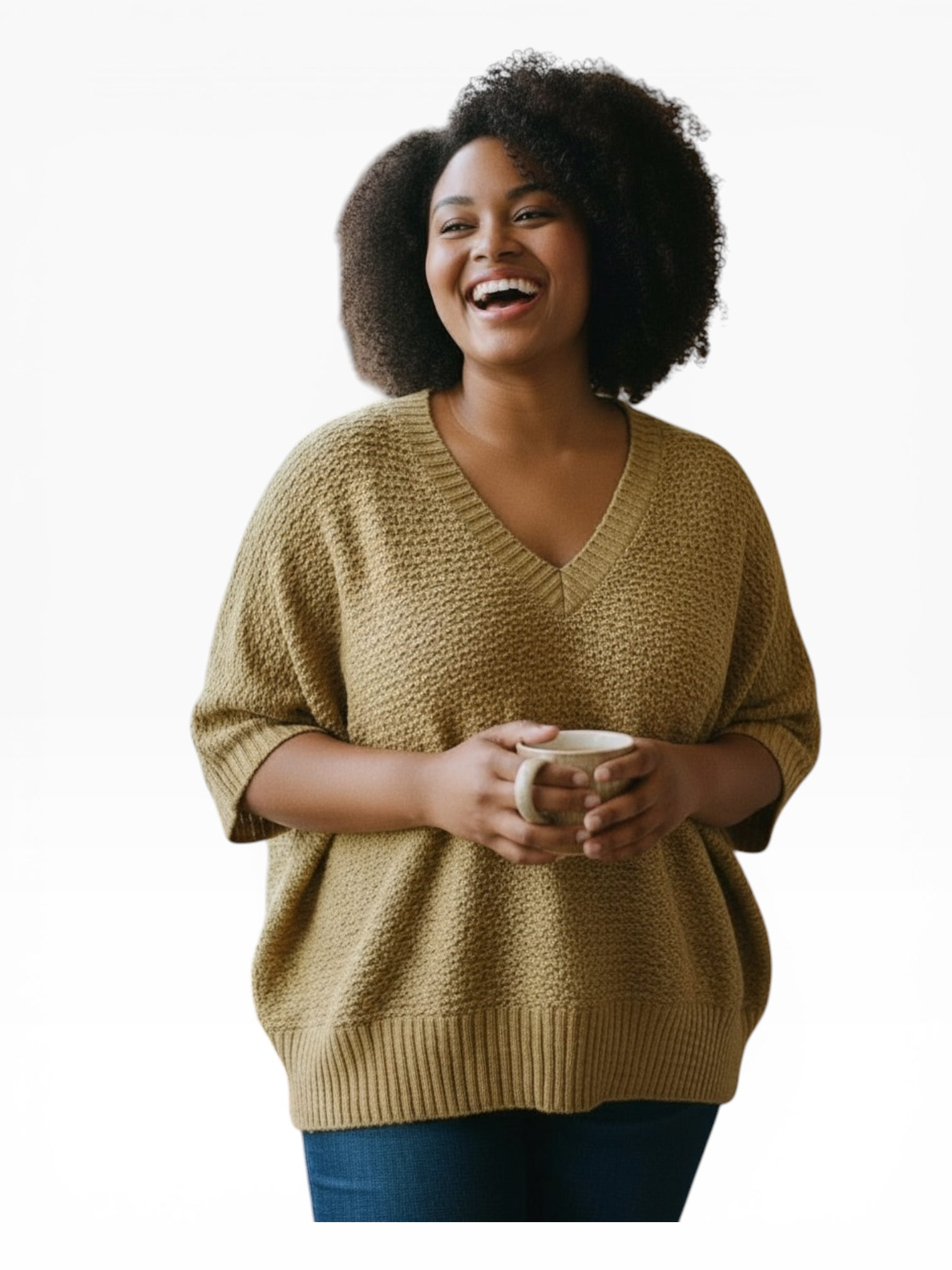 Mustard Butterfly Sweater (L)