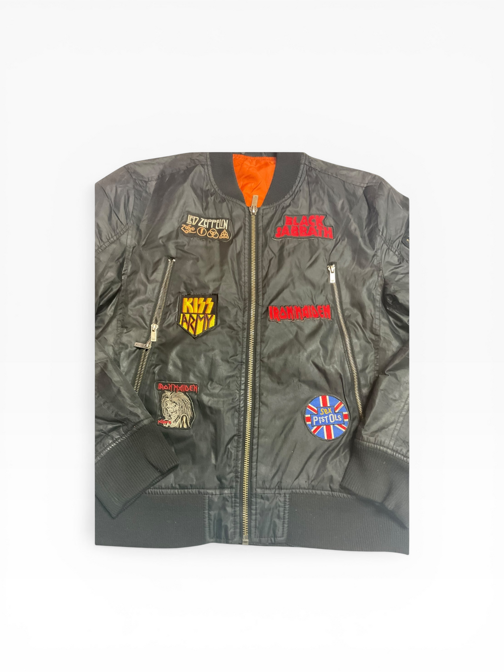 Patchwork Bomber Jacket (No size)