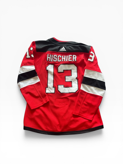 Adidas Nico Hischier New Jersey Devil Hockey Jersey (46)