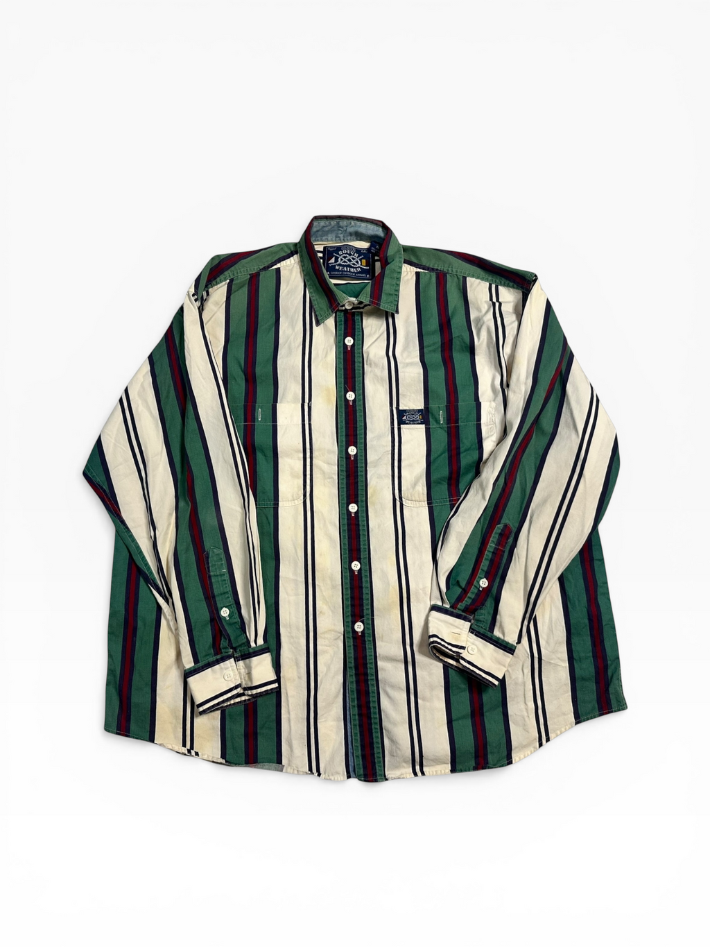 Gant ‘Rough Weather’ Striped Long Sleeve Button Down (XL)