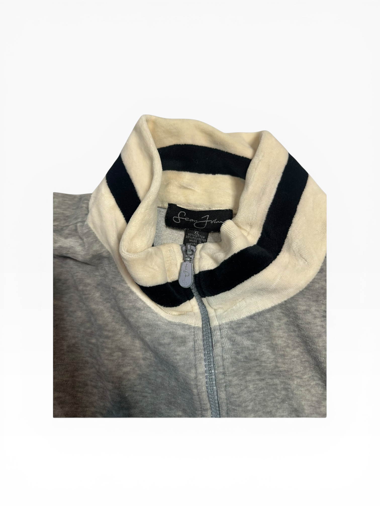 Sean John Velour Zip Up Track Jacket (XL)
