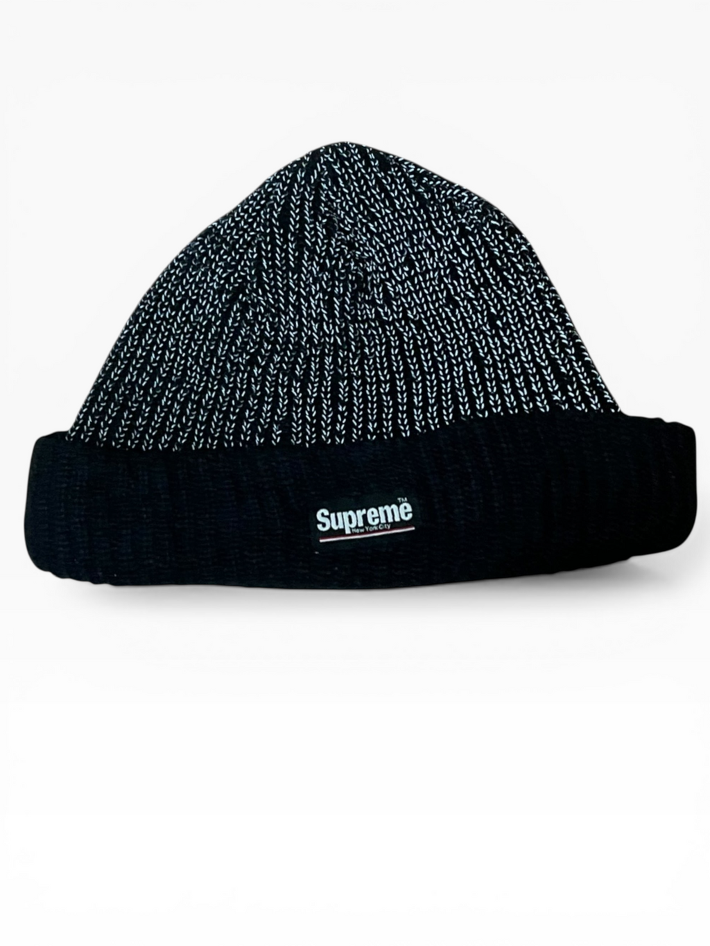 Supreme 3M Reflective Beanie Black