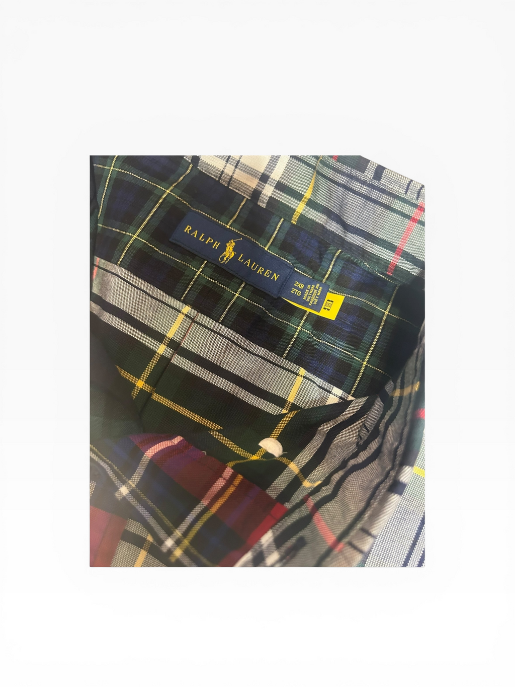 Polo Ralph Lauren Plaid Classic Fit Quarter Button(2XB)