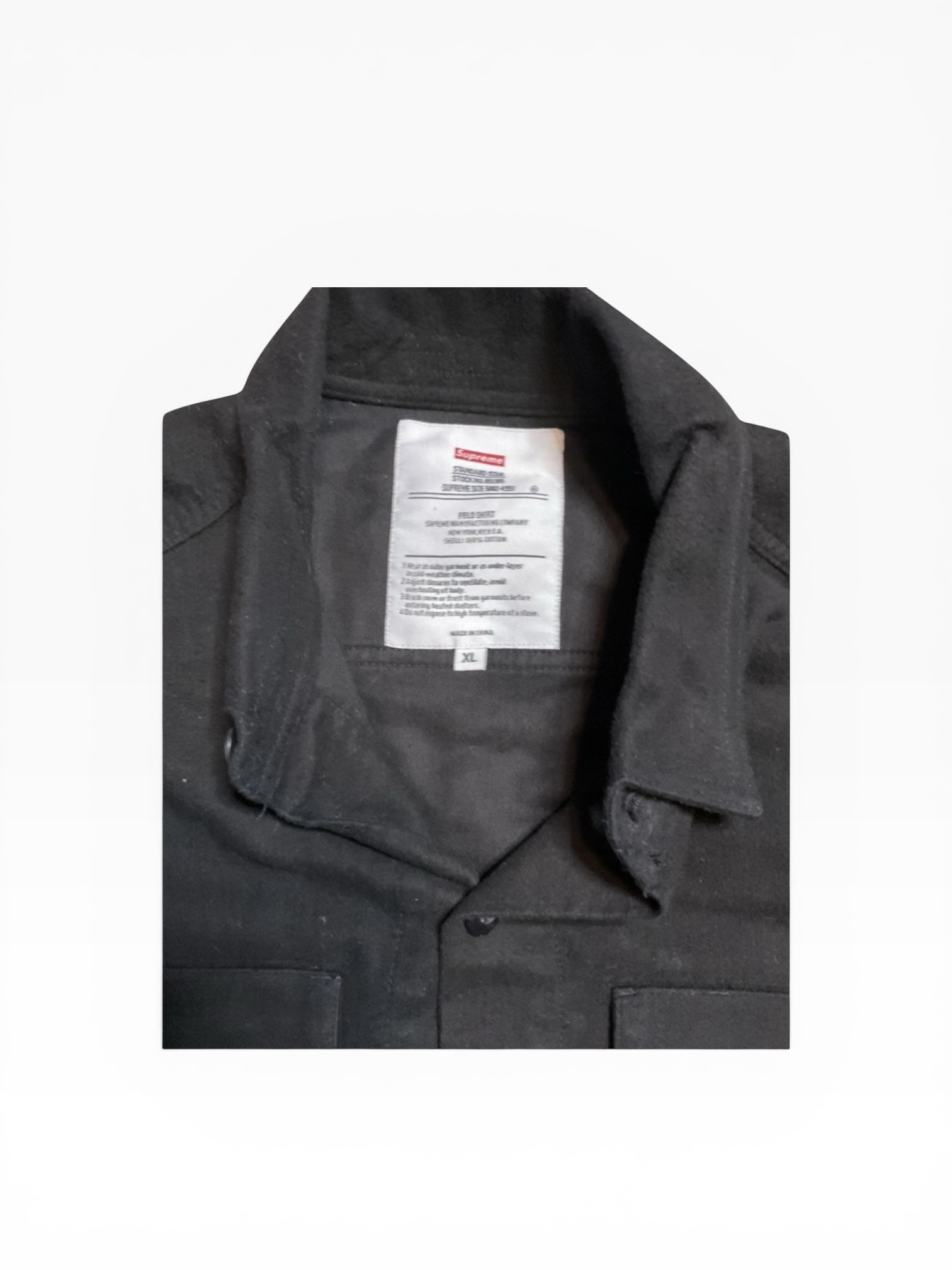 Supreme Black Field Shirt (XL)