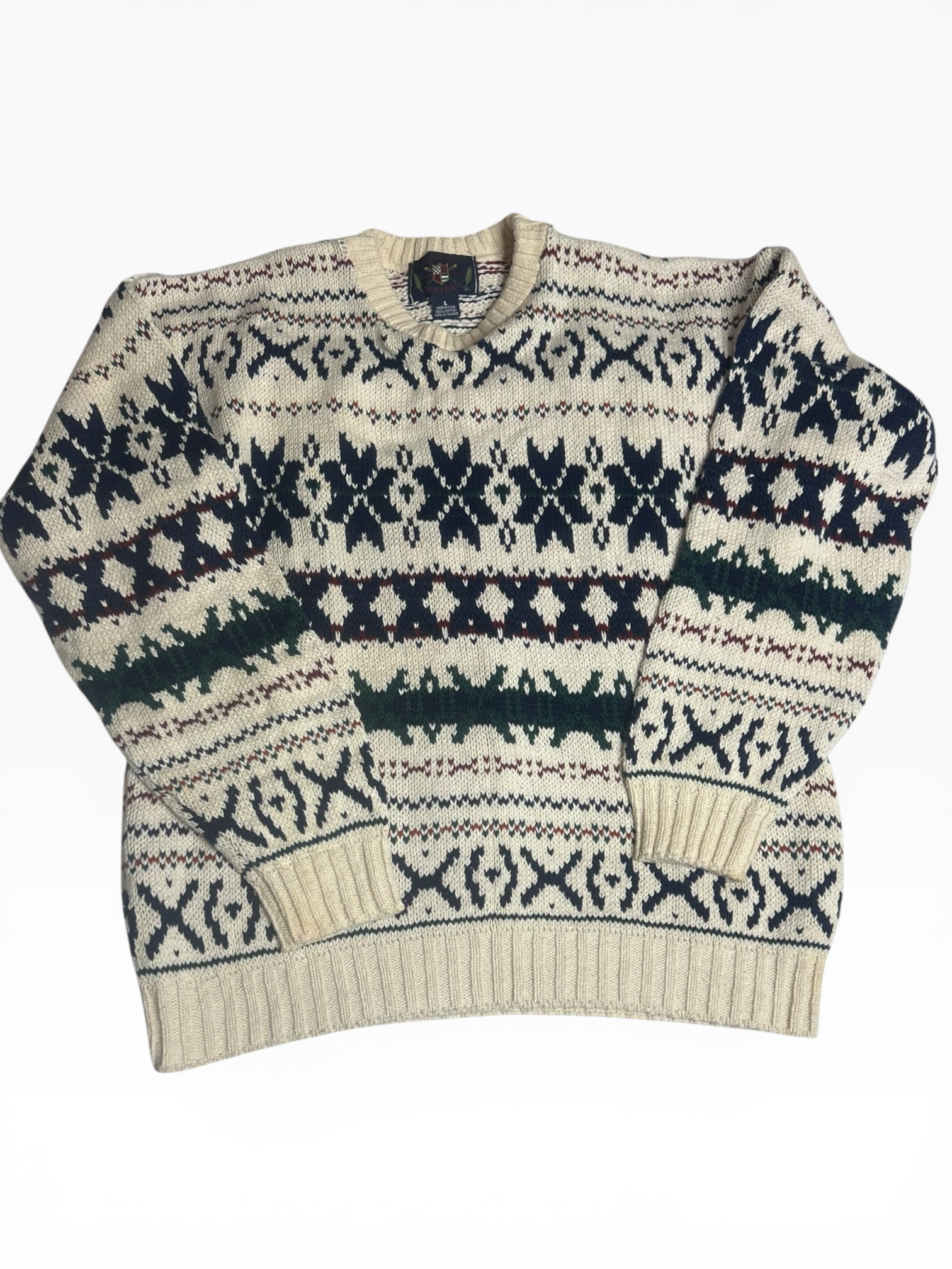 American Portrait Vintage Cotton Sweater (L)