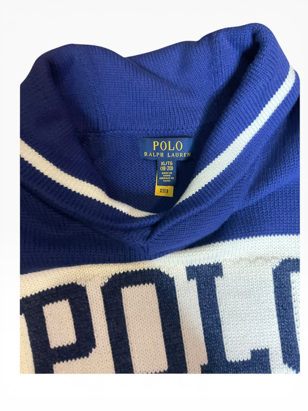 Ralph Lauren Color Block Kids Sweater (XL)