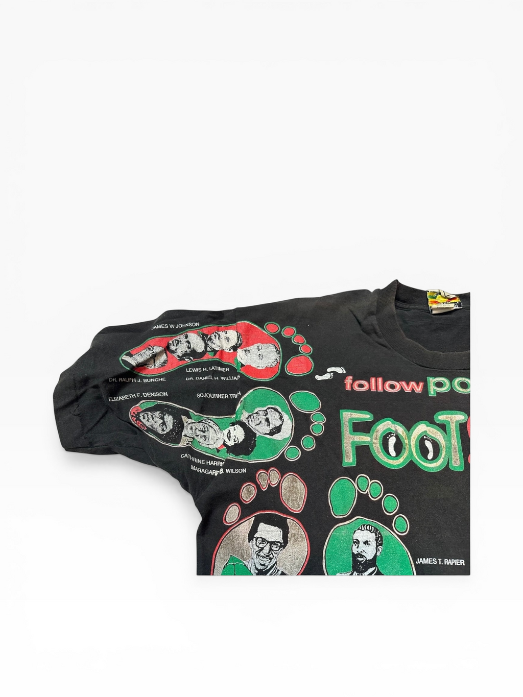 90s Kacy World Colors "Follow Positive Footsteps" Graphic Tee (XL)