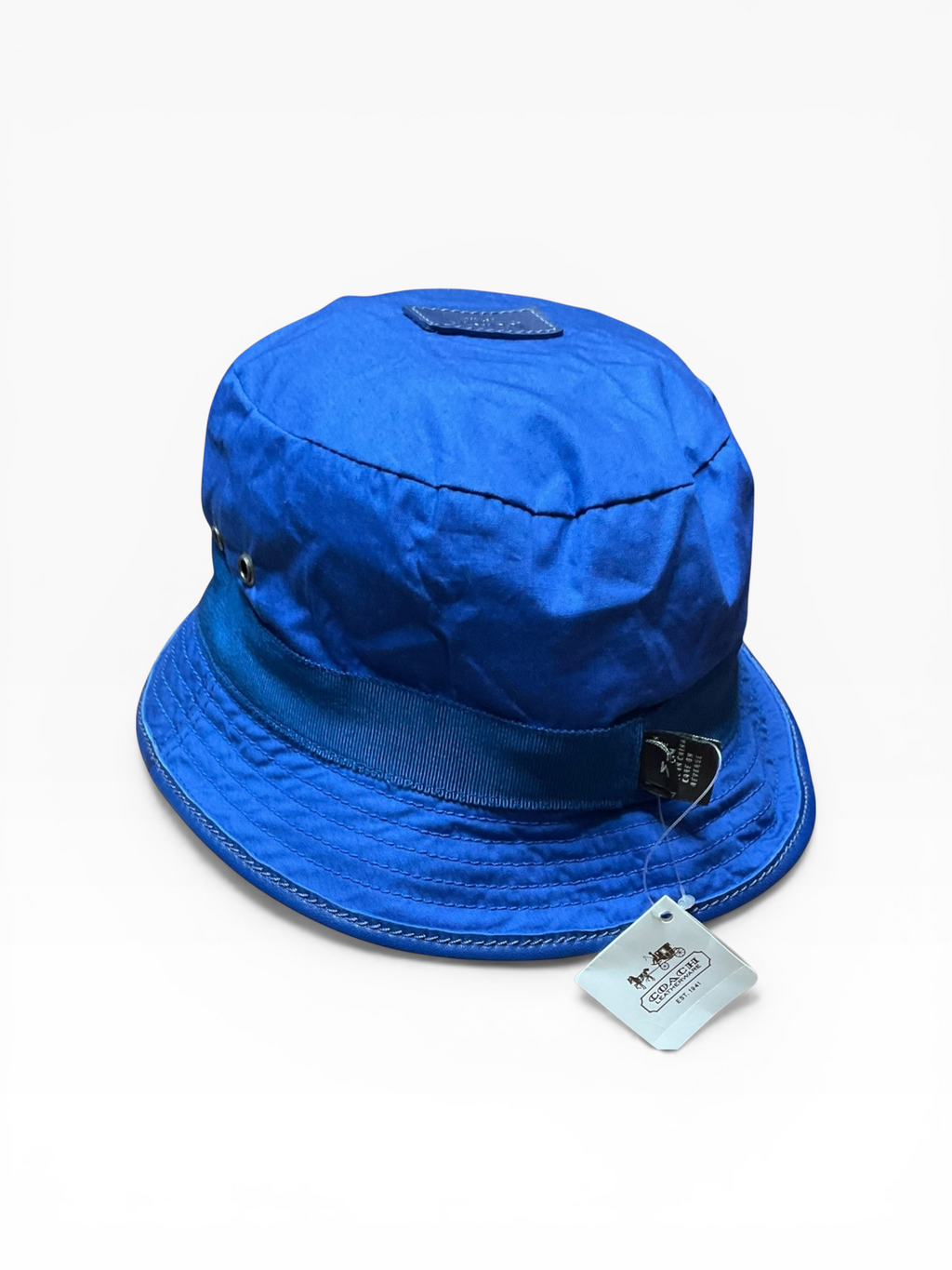 Coach Reversible Blue Bucket Hat
