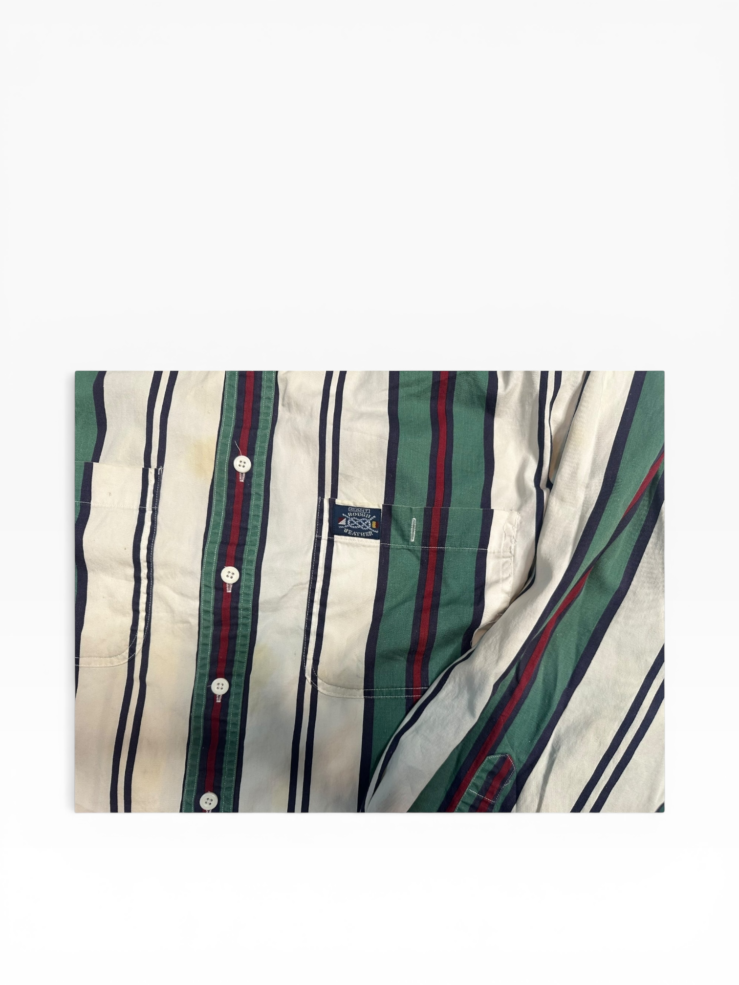 Gant ‘Rough Weather’ Striped Long Sleeve Button Down (XL)