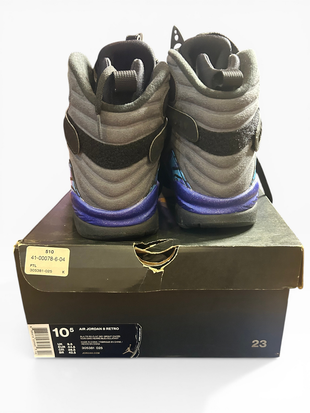 Nike Air Jordan 8 Retro "Aqua" (10.5)