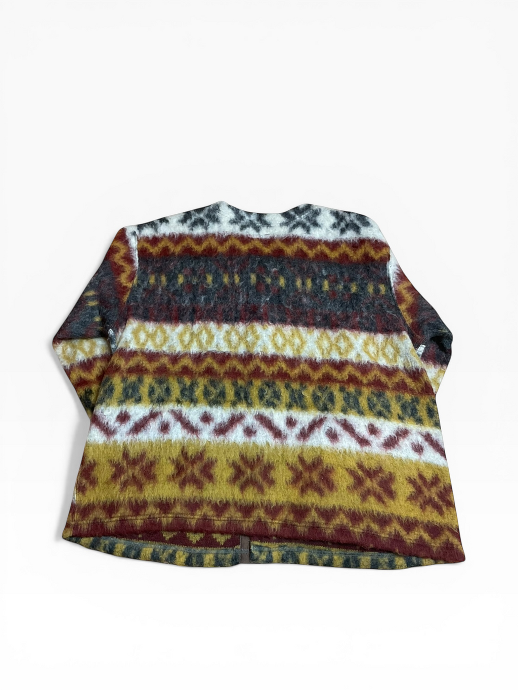 Engineered Garments Fair Isle Mohair Button Cardigan (L)