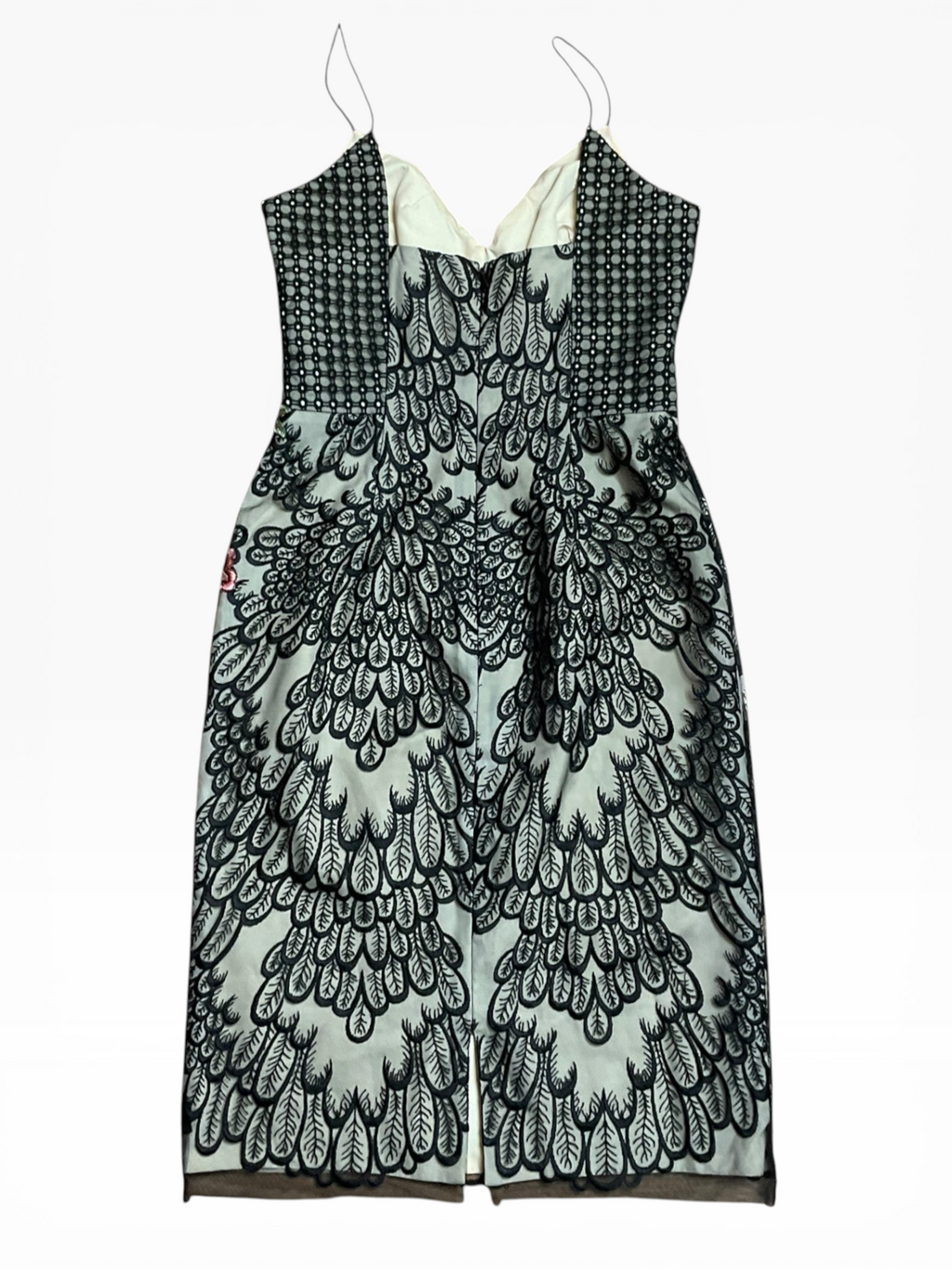 Basix Black Floral Cocktail Dress (Size 2)
