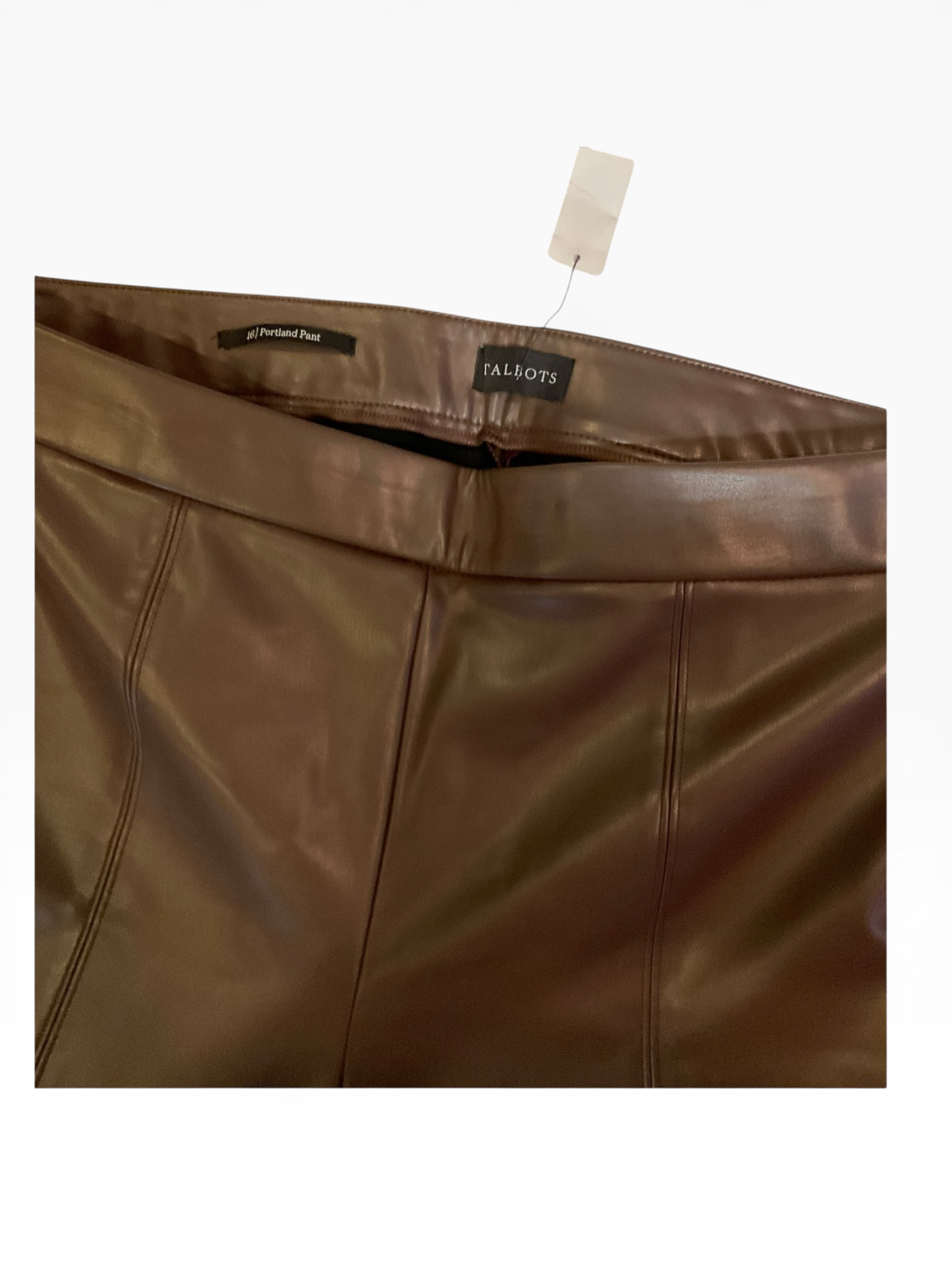 Talbots Faux Leather Portland Pant (16)