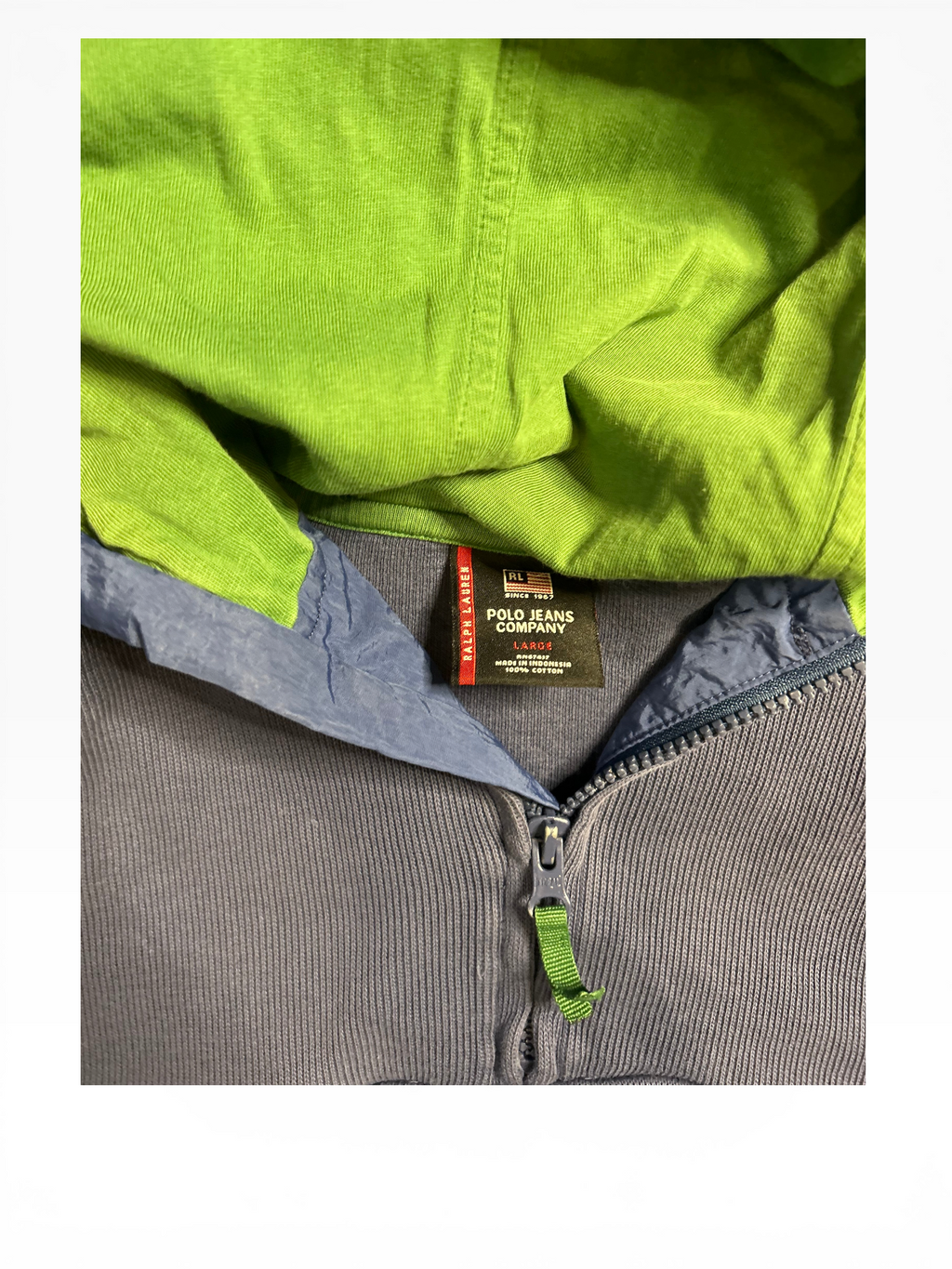Vintage Ralph Lauren Polo Jeans Co. hooded sweatshirt (L)