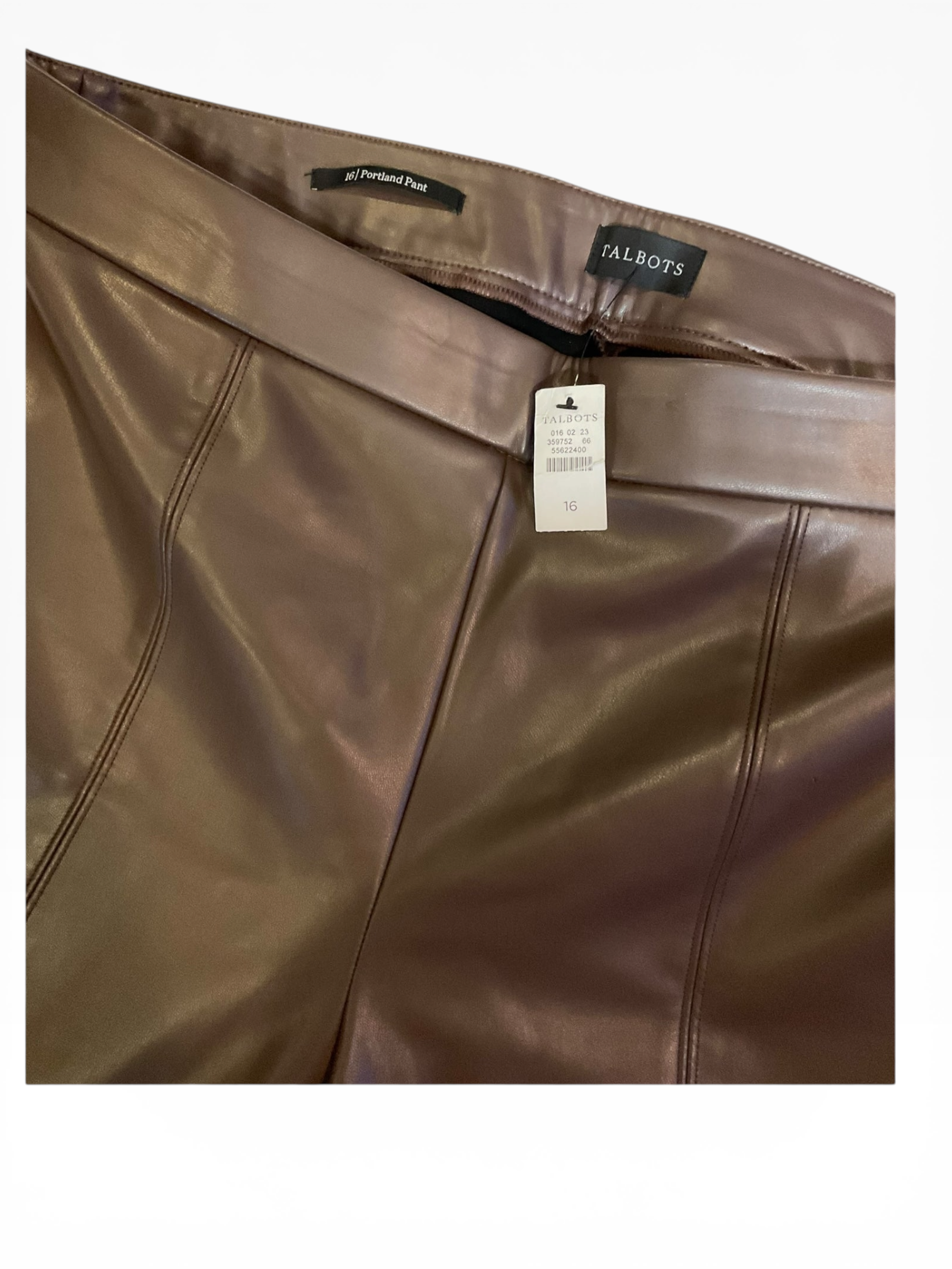 Talbots Faux Leather Portland Pant (16)