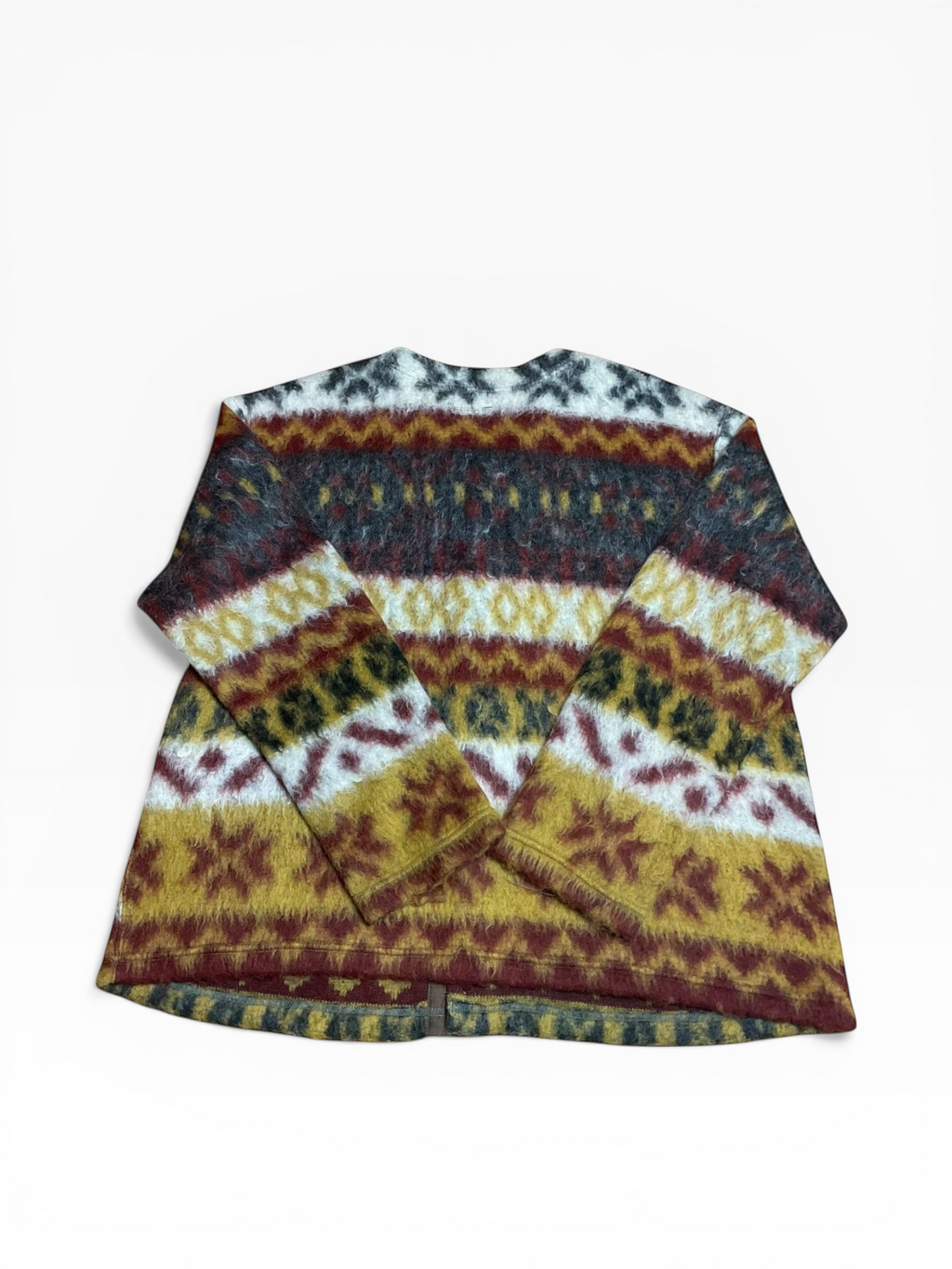 Engineered Garments Fair Isle Mohair Button Cardigan (L)