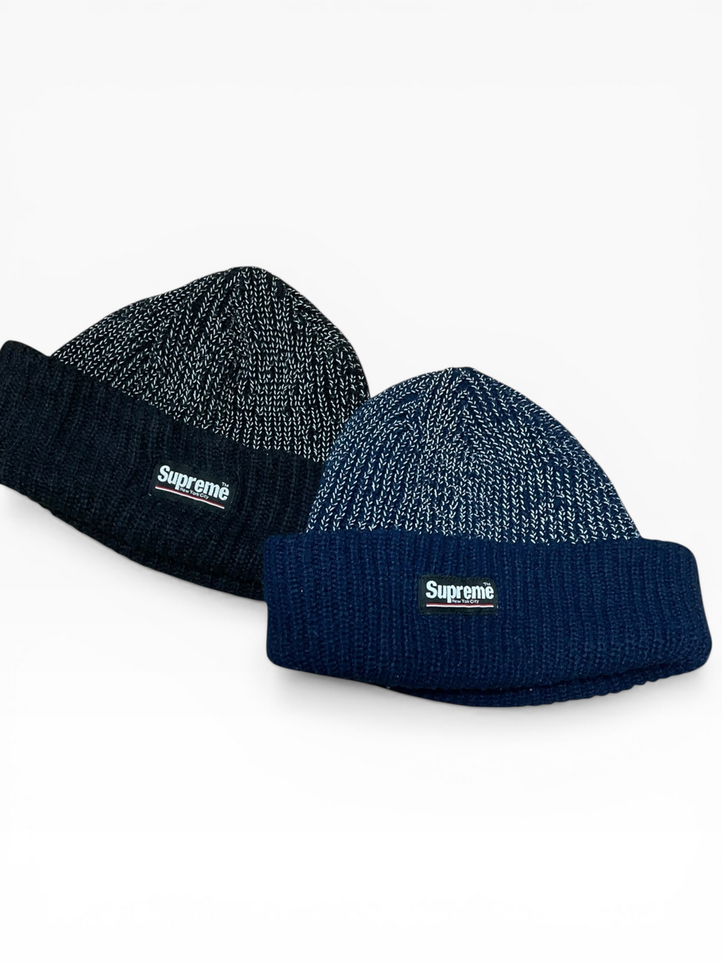 Supreme 3M Reflective Beanie Black