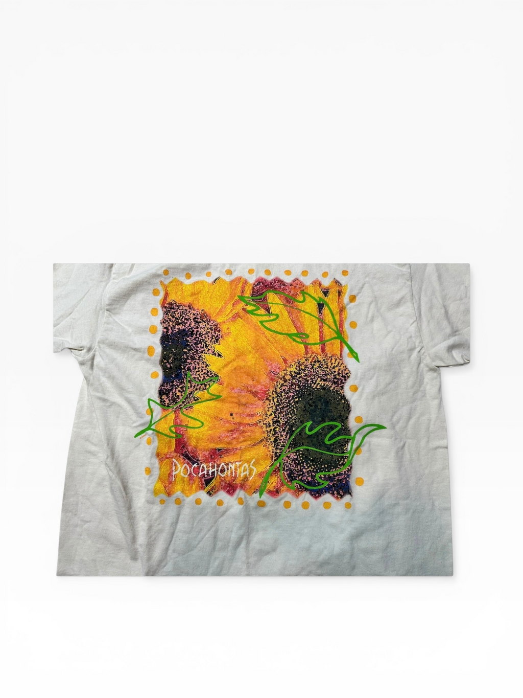 95’ Disney Pocahontas Sunflower Graphic  Tee New With Tags (L)