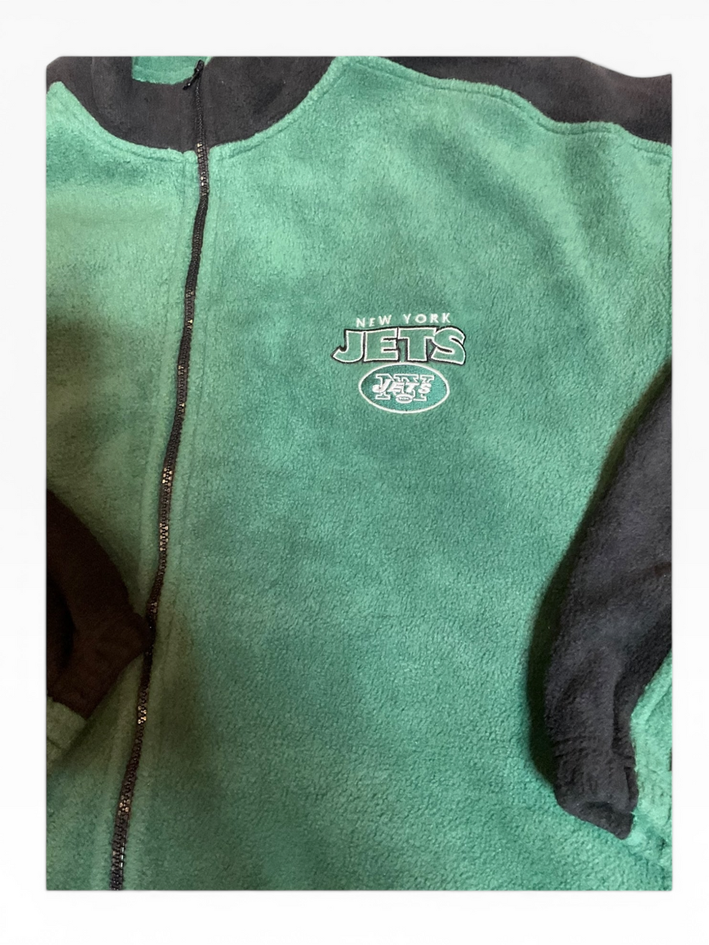 Vintage New York Jets Full Zip Fleece (2X)
