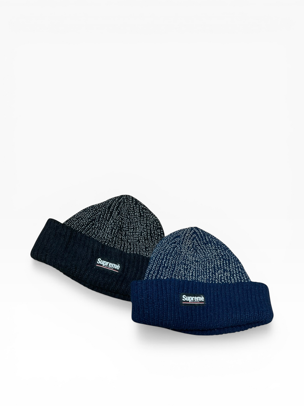 Supreme 3m Reflective Beanie NAVY