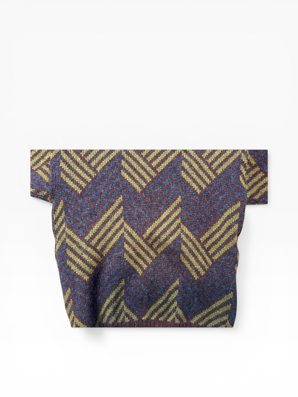 Alan Flusser 100% Wool Geometric Sweater (M)
