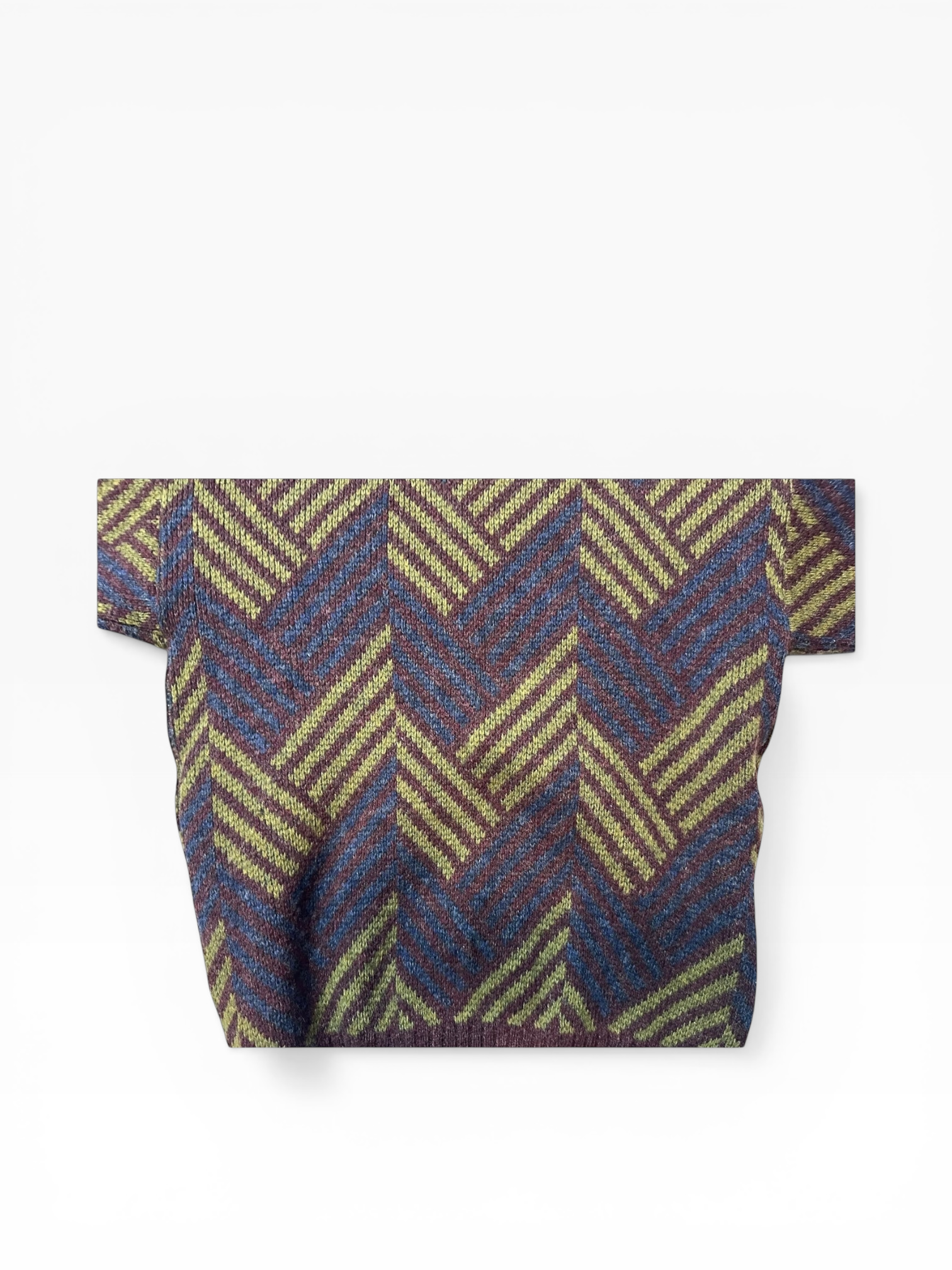 Alan Flusser 100% Wool Geometric Sweater (M)