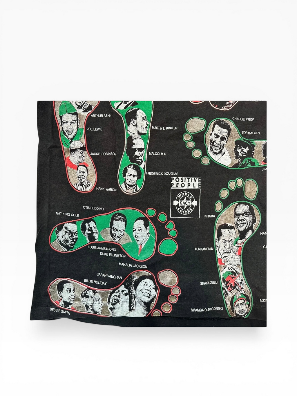 90s Kacy World Colors "Follow Positive Footsteps" Graphic Tee (XL)